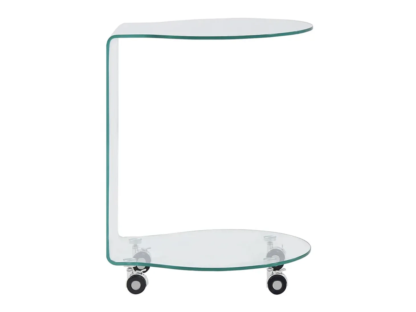 Mesa de centro de vidrio templado 45x40x58 cm ES52237