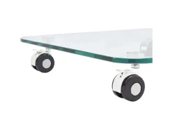 Mesa de centro de vidrio templado 45x40x63 cm ES82448