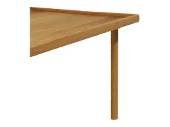 Mesa de centro de 46x55x70 cm de madera maciza de acacia en color beige Fresa