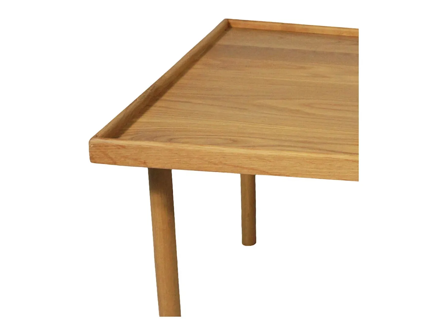 Mesa de centro de 46x55x70 cm de madera maciza de acacia en color beige Fresa