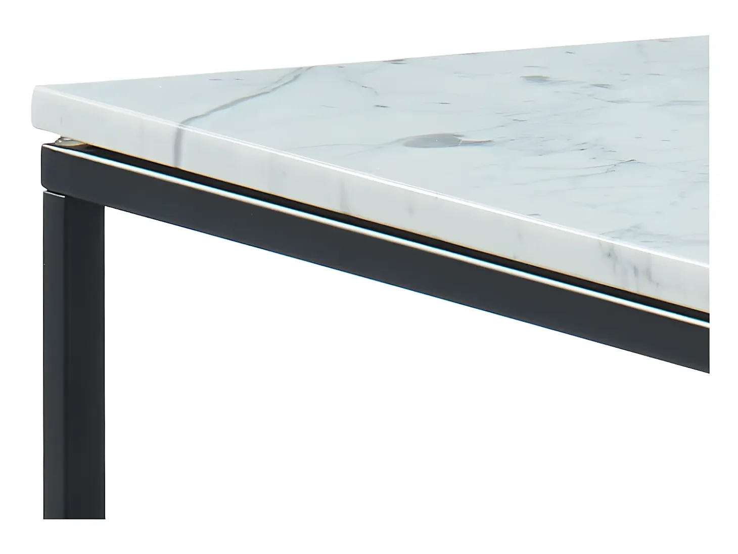Mesa de centro design ARETHA - Mármol y metal - Bicolor