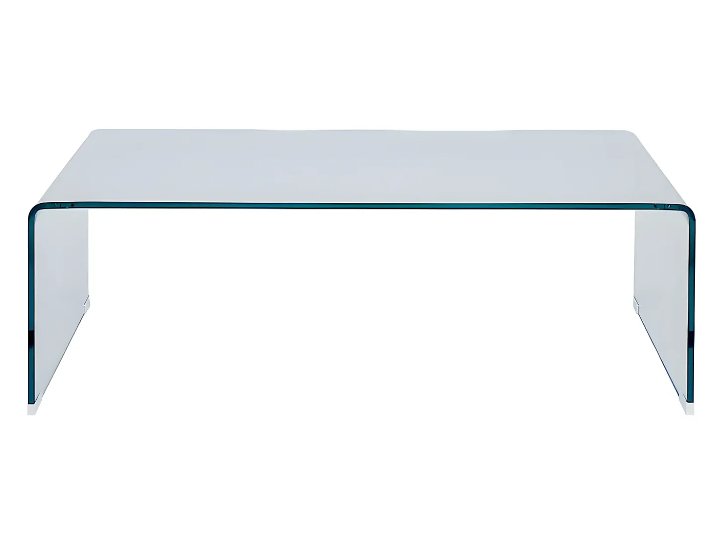 Mesa de centro design de cristal templado curvado ALONZO