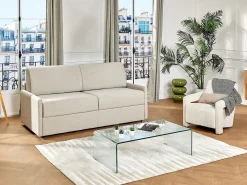 Mesa de centro design de cristal templado curvado ALONZO