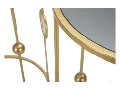 Mesa de centro en forma de jaula, pareja, cm Ø50x100-40x80