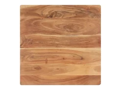 Mesa de centro forma de V madera maciza de acacia 66x66x30 cm