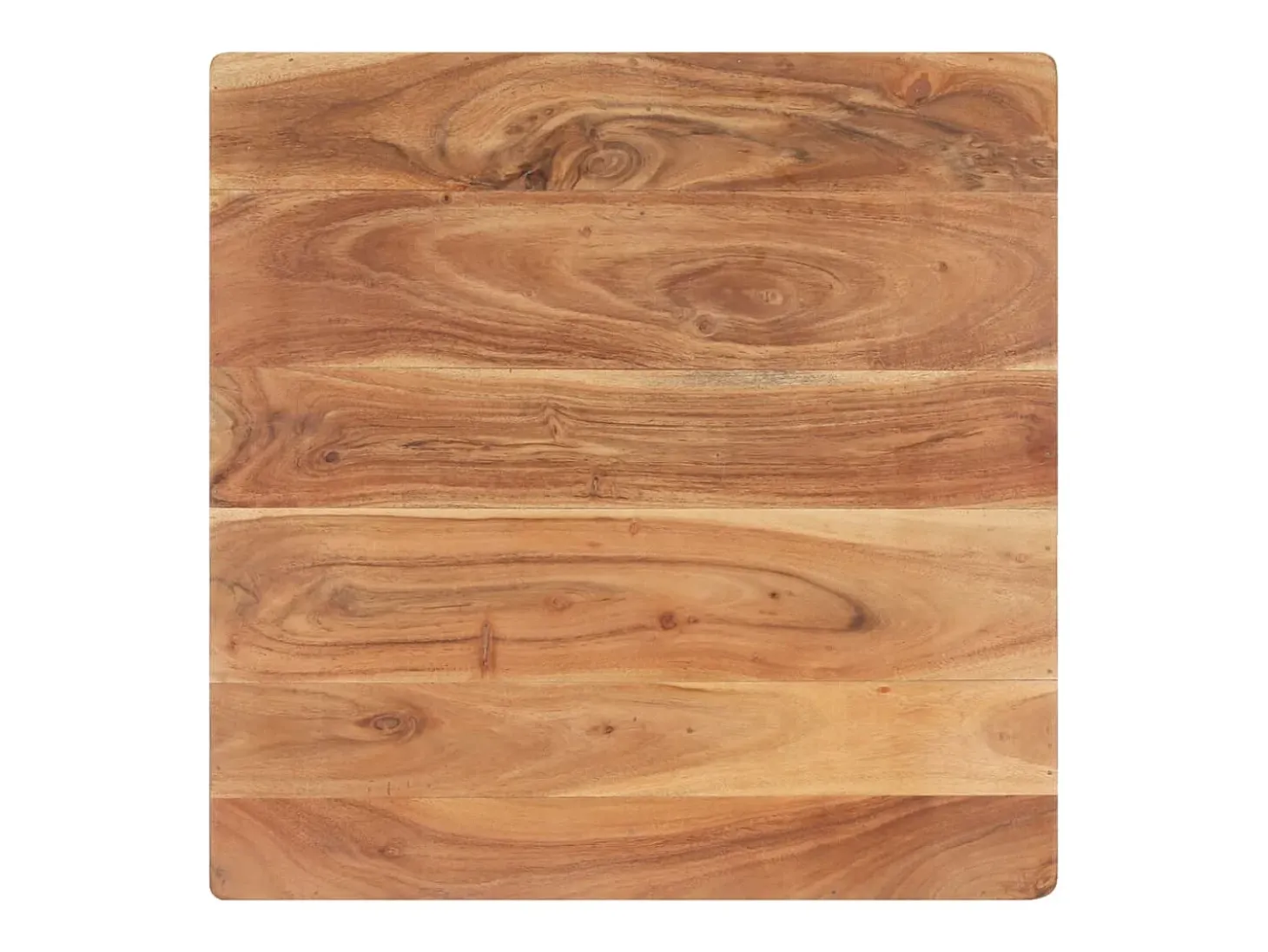 Mesa de centro forma de V madera maciza de acacia 66x66x30 cm