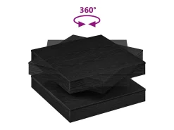 Mesa de centro giratoria 360 grados negro 70x70x34,5 cm