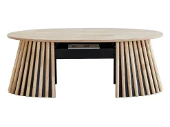 Mesa de centro Grove ovalada elevable nordish 45,5-60,5x120x60 cm Adec