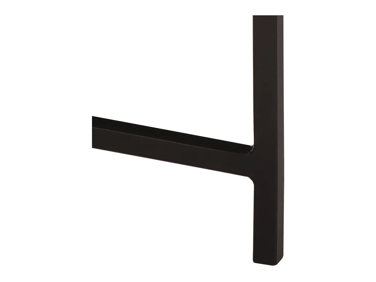 Mesa de centro hierro y madera maciza de mango 54x54x35 cm