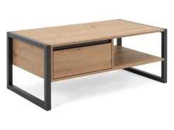 Mesa de centro industrial con cajón KOTOR