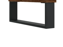 Mesa de centro madera contrachapada marrón roble 90x50x36,5 cm
