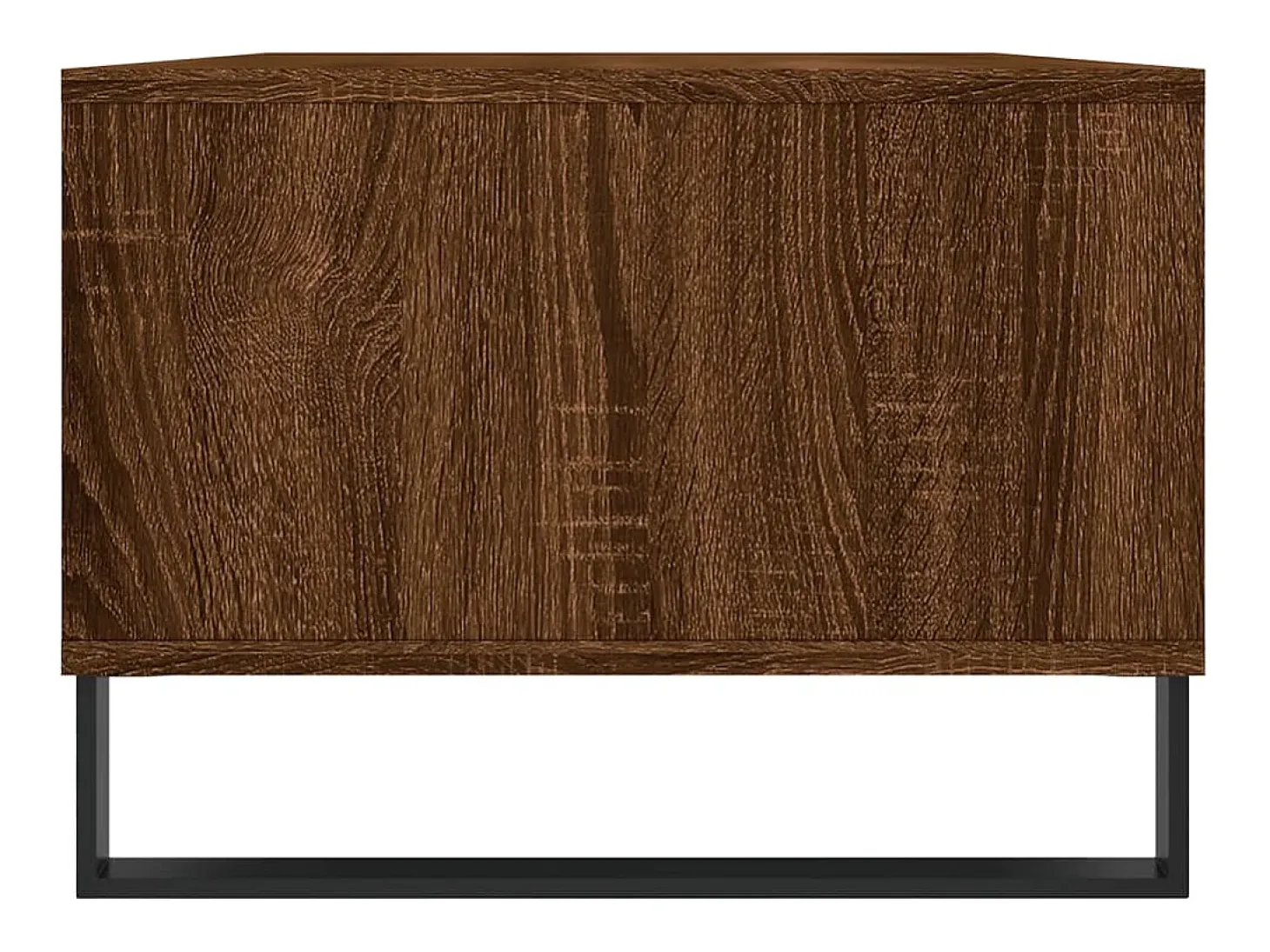 Mesa de centro madera contrachapada marrón roble 90x50x36,5 cm