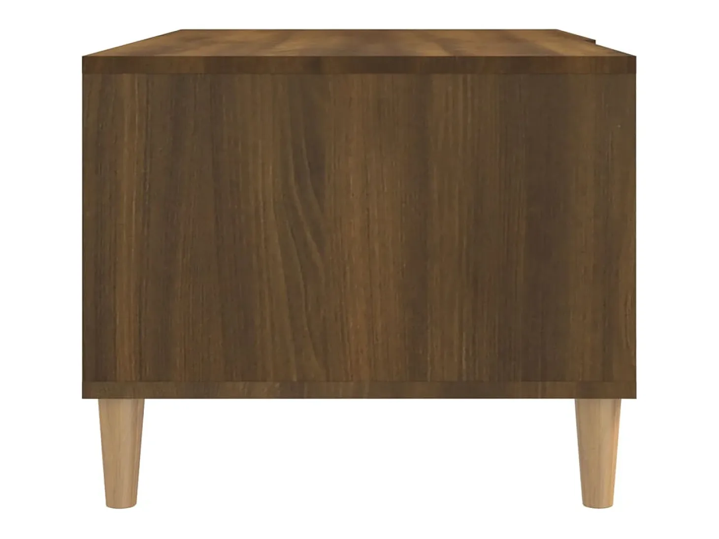 Mesa de centro madera contrachapada roble marrón 89,5x50x40 cm