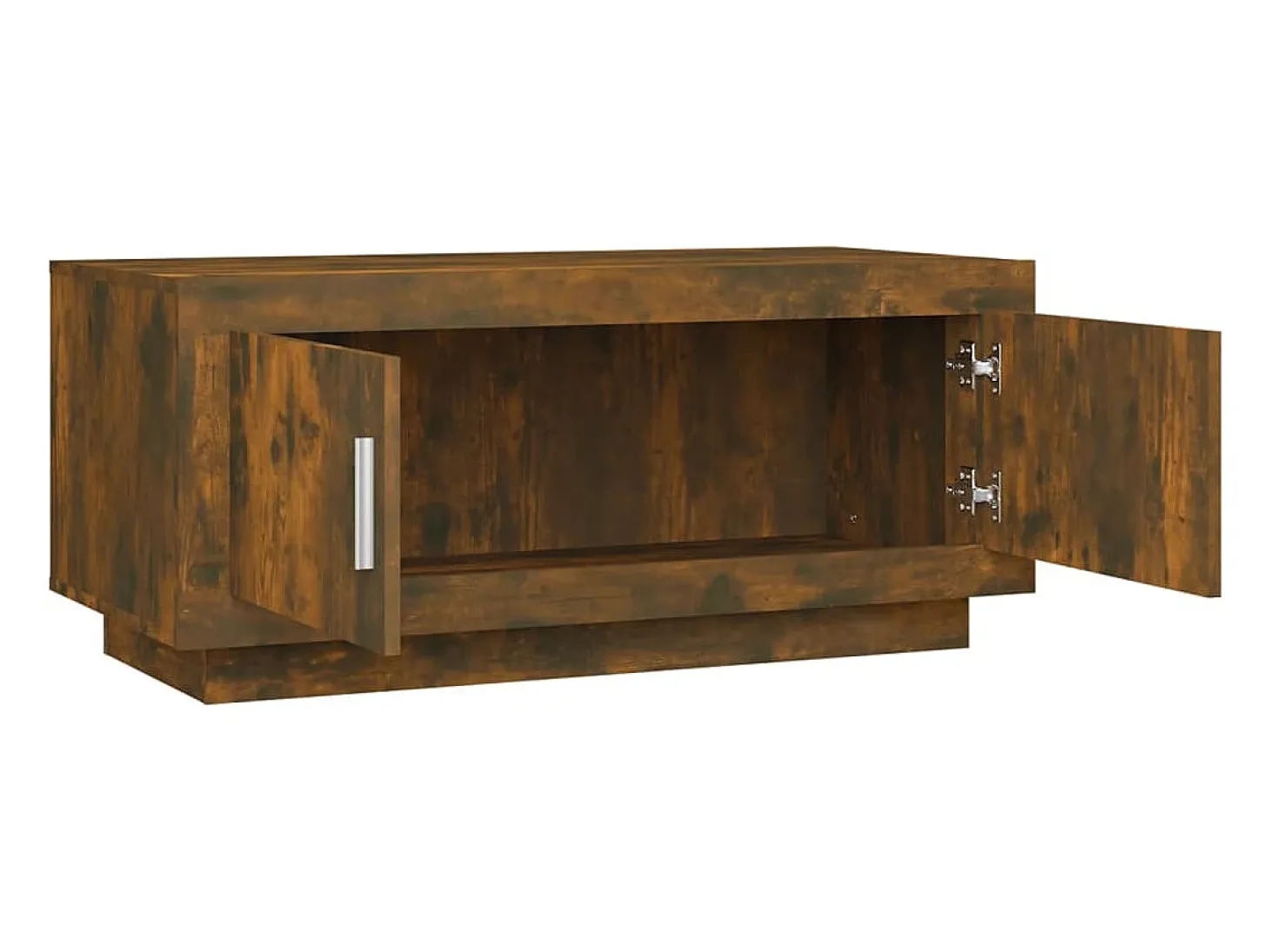 Mesa de centro madera contrachapada roble ahumado 102x50x45 cm