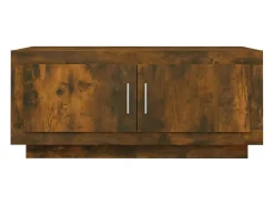 Mesa de centro madera contrachapada roble ahumado 102x50x45 cm