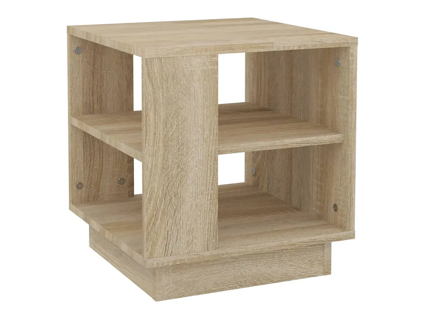 Mesa de centro madera contrachapada roble Sonoma 40x40x43 cm