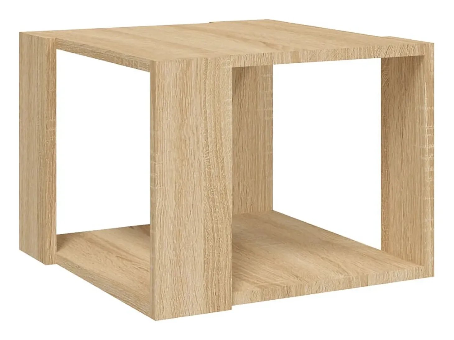 Mesa de centro madera contrachapada roble Sonoma 40x40x30 cm