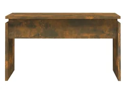 Mesa de centro madera contrachapada roble ahumado 68x50x38 cm