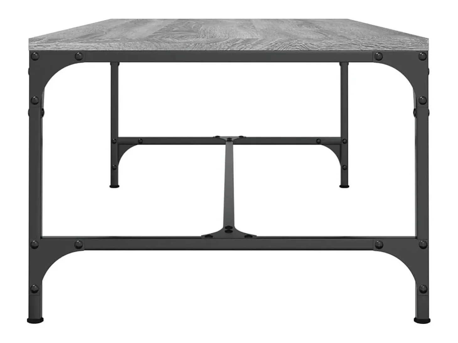 Mesa de centro madera contrachapada gris Sonoma 100x50x35 cm