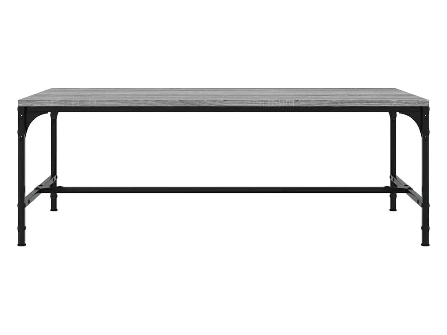 Mesa de centro madera contrachapada gris Sonoma 100x50x35 cm