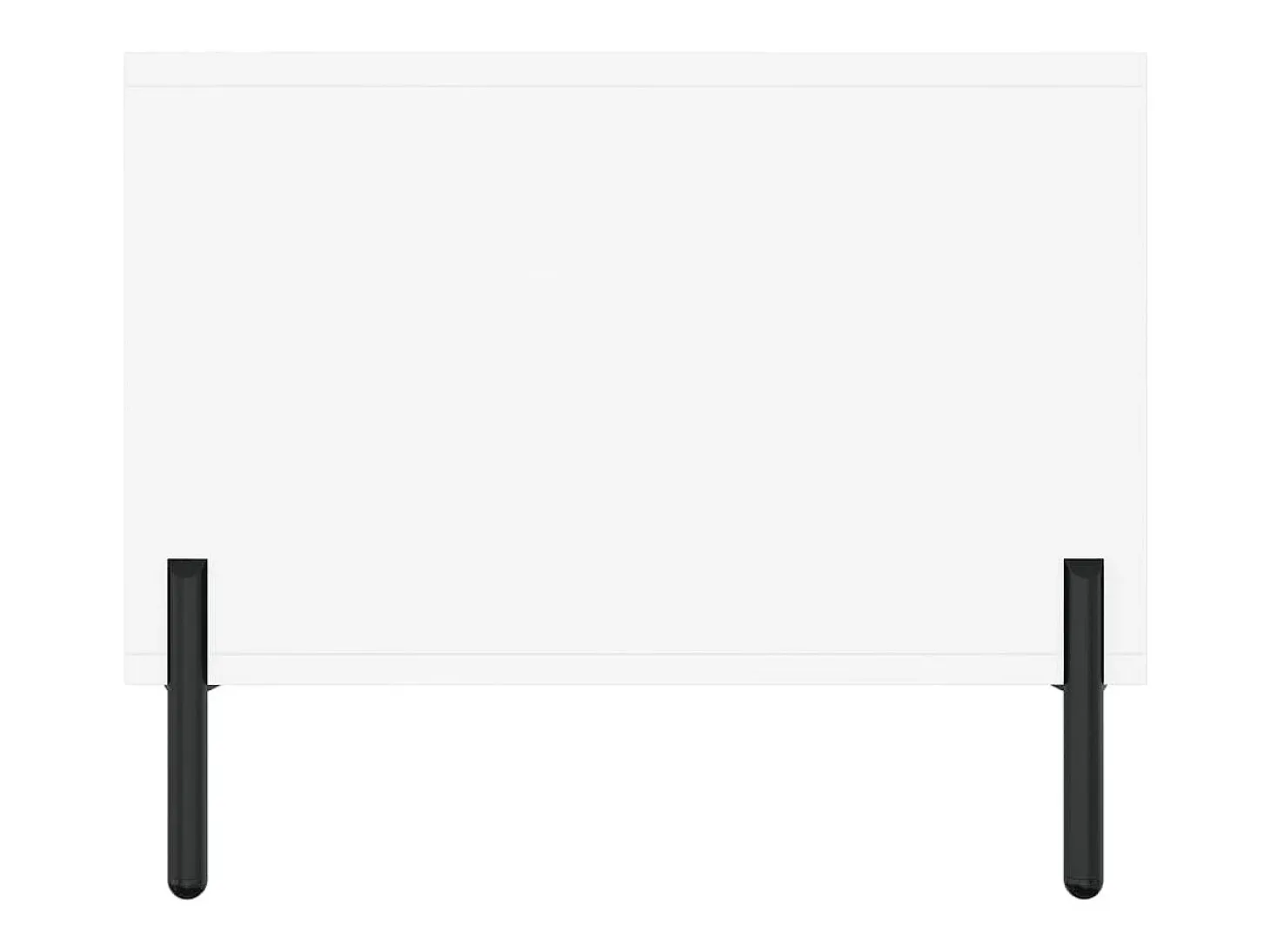 Mesa de centro madera contrachapada blanco 102x50x40 cm