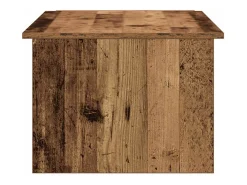 Mesa de centro madera contrachapada envejecida 150x50x35 cm