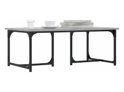Mesa de centro madera contrachapada gris Sonoma 90x50x35 cm