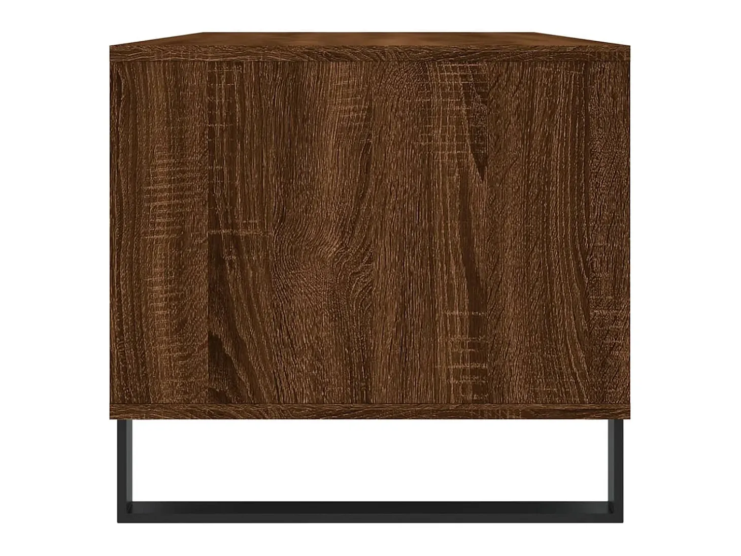 Mesa de centro madera contrachapada roble marrón 90x49x45 cm