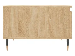 Mesa de centro madera contrachapada roble Sonoma 55x55x36,5 cm