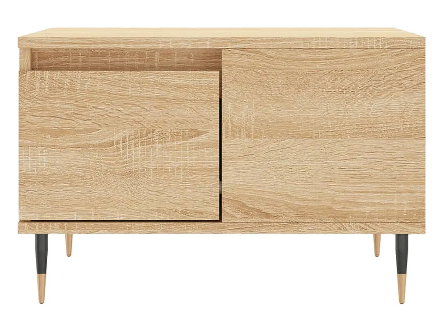 Mesa de centro madera contrachapada roble Sonoma 55x55x36,5 cm