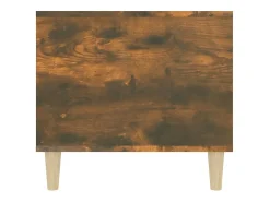 Mesa de centro madera contrachapada roble ahumado 90x49x45 cm