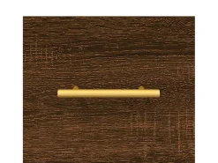 Mesa de centro madera contrachapada roble marrón 50x50x40 cm