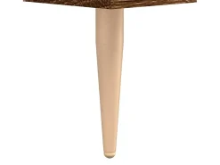 Mesa de centro madera contrachapada roble marrón 50x50x40 cm