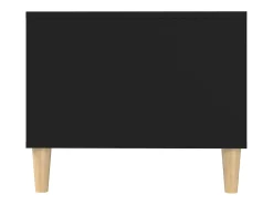 Mesa de centro madera contrachapada negro 102x50x40 cm