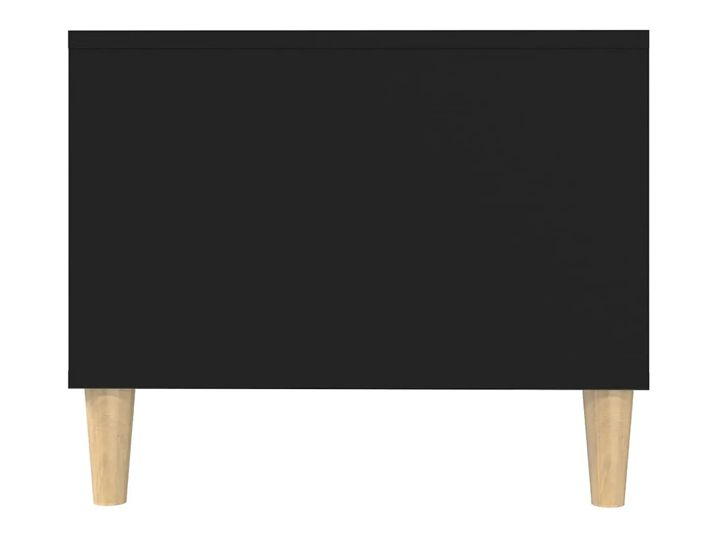 Mesa de centro madera contrachapada negro 102x50x40 cm