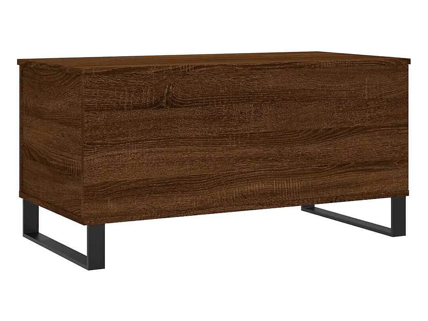 Mesa de centro madera contrachapada roble marrón 90x44,5x45 cm