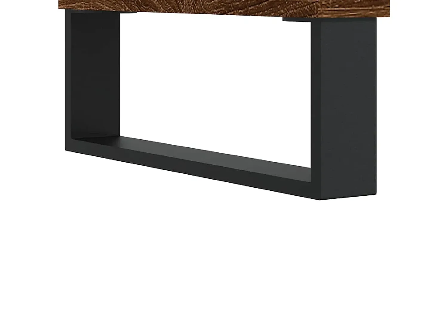 Mesa de centro madera contrachapada roble marrón 90x44,5x45 cm