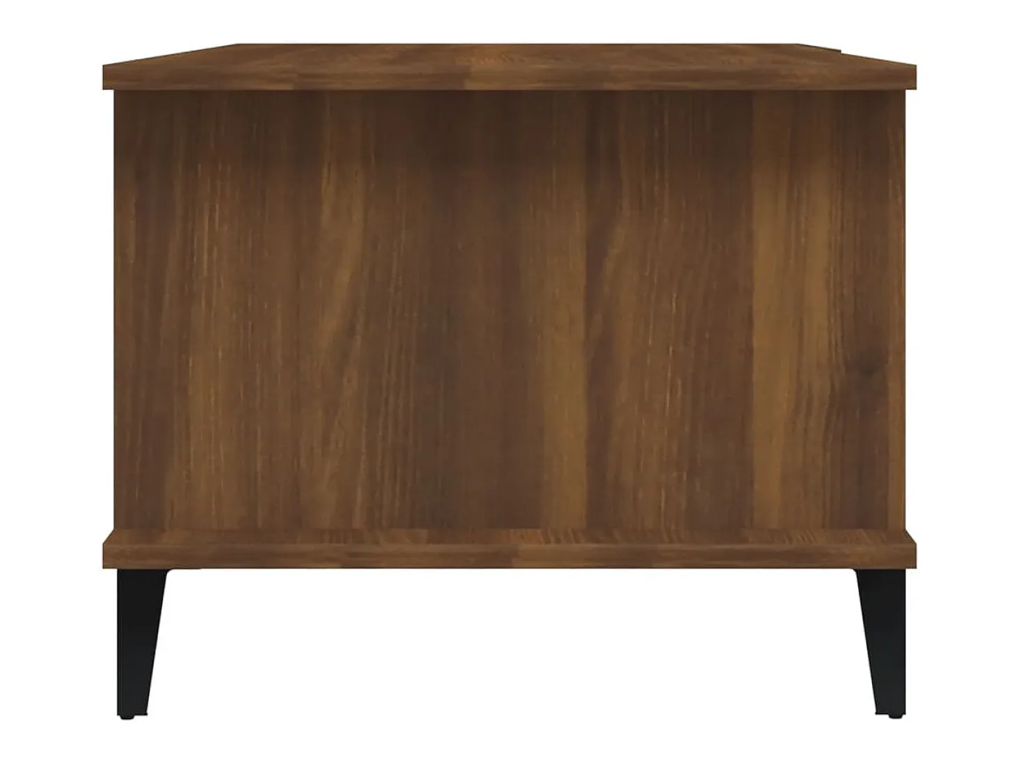Mesa de centro madera contrachapada roble marrón 90x50x40 cm