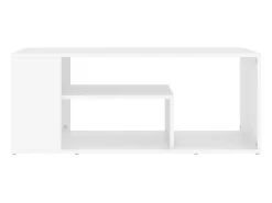 Mesa de centro madera contrachapada blanco 100x50x40 cm