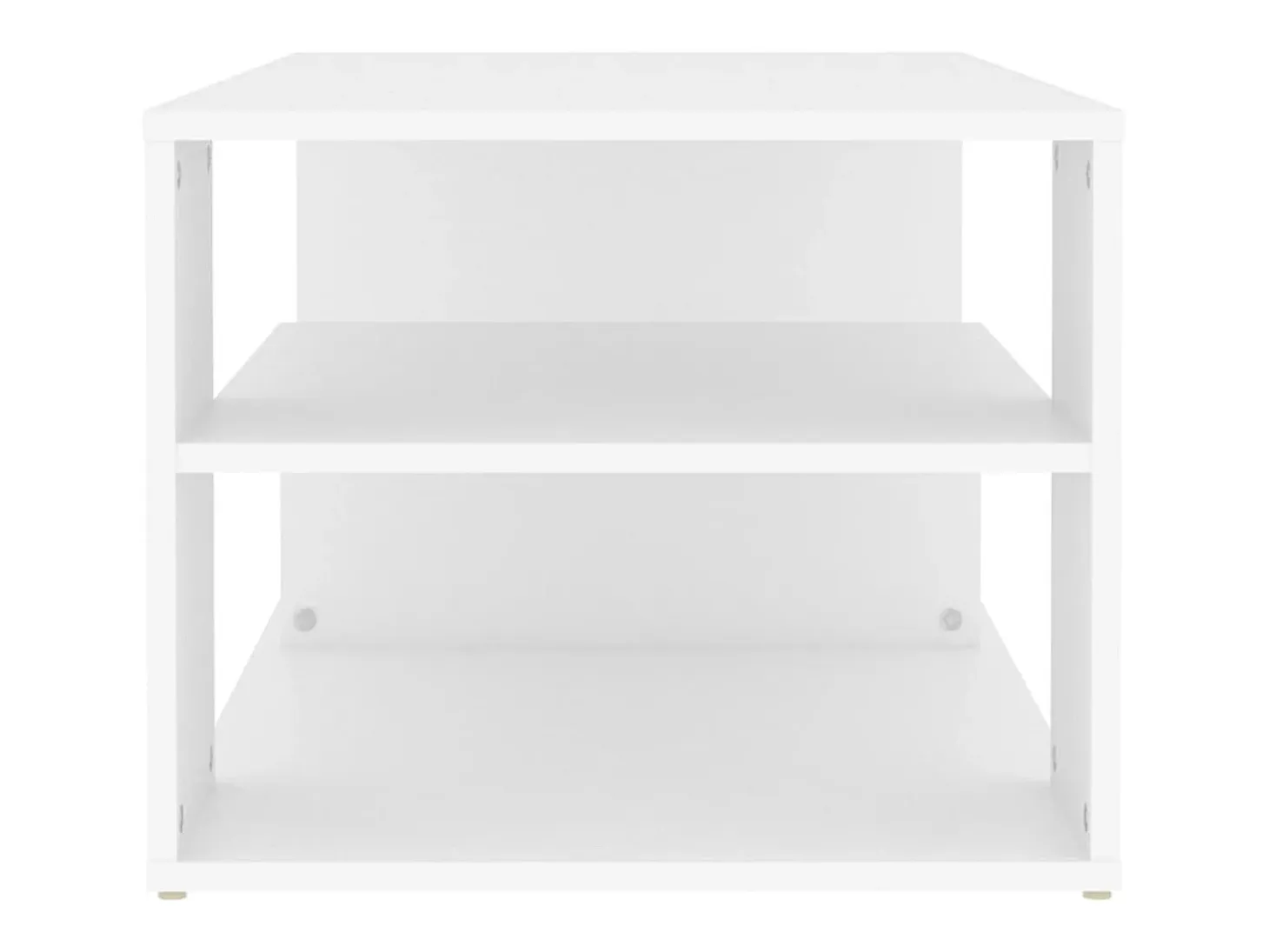 Mesa de centro madera contrachapada blanco 100x50x40 cm