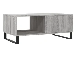 Mesa de centro madera contrachapada gris Sonoma 90x50x36,5 cm