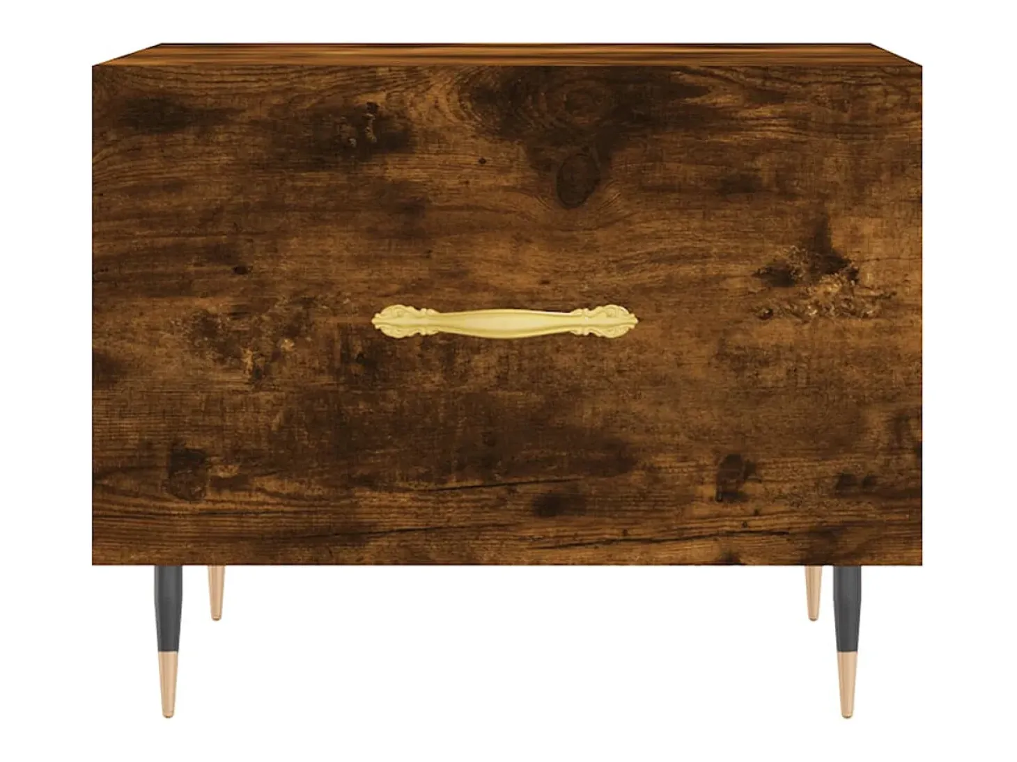 Mesa de centro madera contrachapada roble ahumado 50x50x40 cm