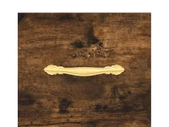 Mesa de centro madera contrachapada roble ahumado 50x50x40 cm