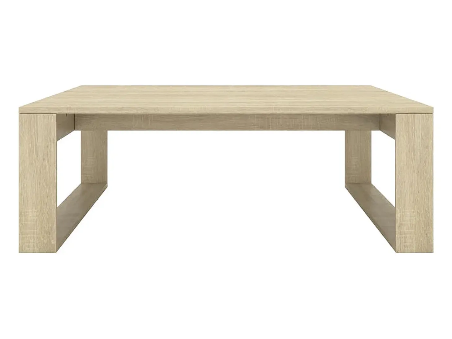Mesa de centro madera contrachapada roble Sonoma 100x100x35 cm