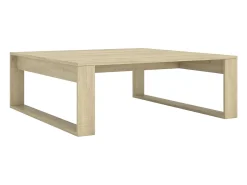 Mesa de centro madera contrachapada roble Sonoma 100x100x35 cm