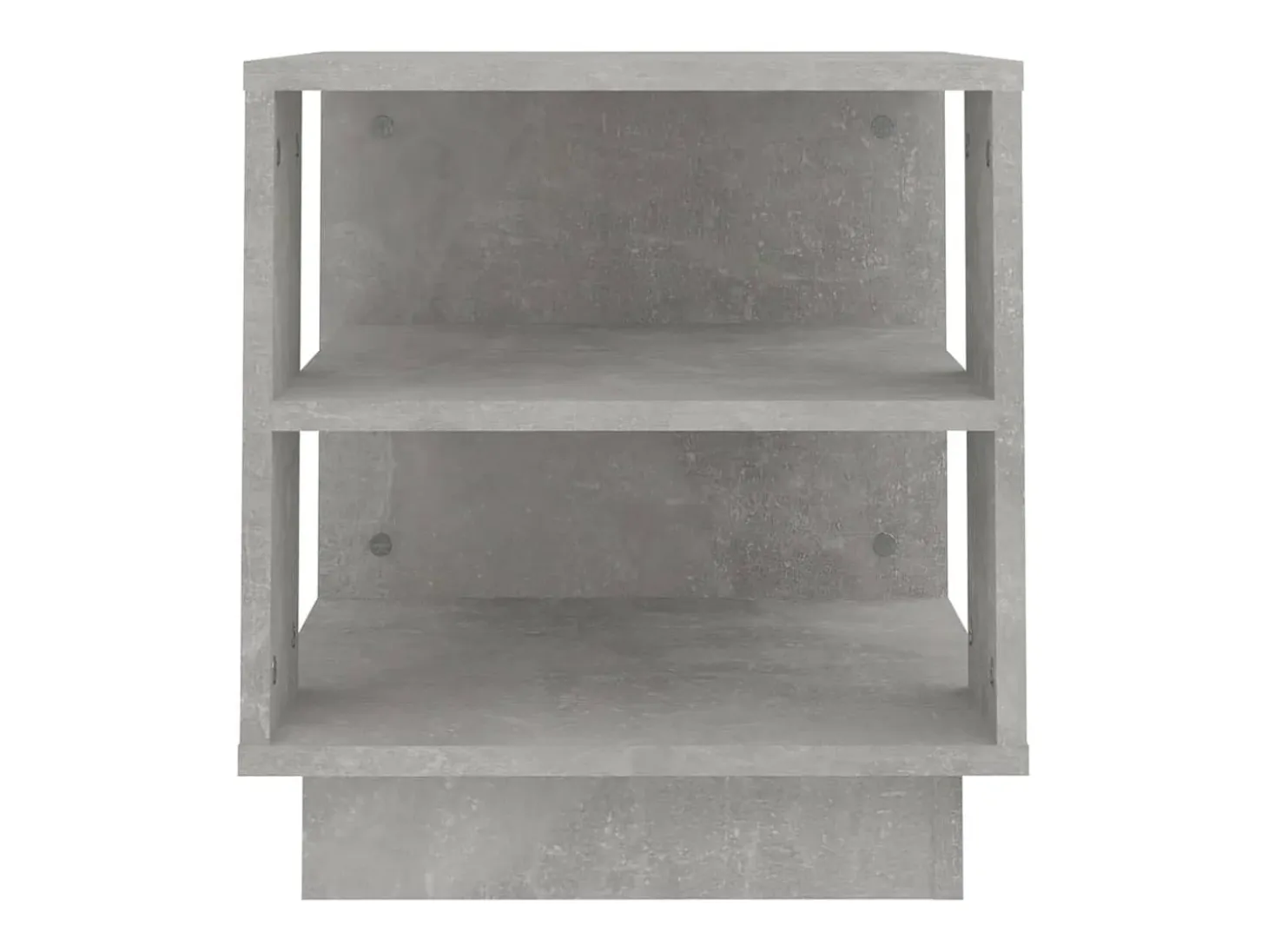 Mesa de centro madera contrachapada gris hormigón 40x40x43 cm