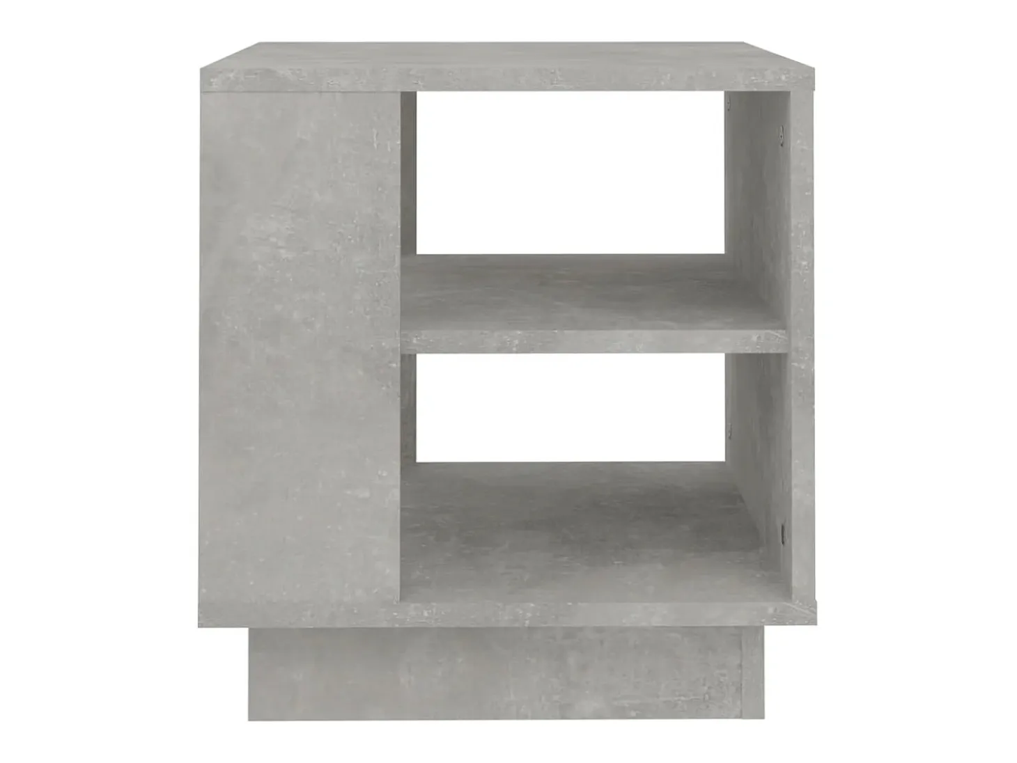 Mesa de centro madera contrachapada gris hormigón 40x40x43 cm