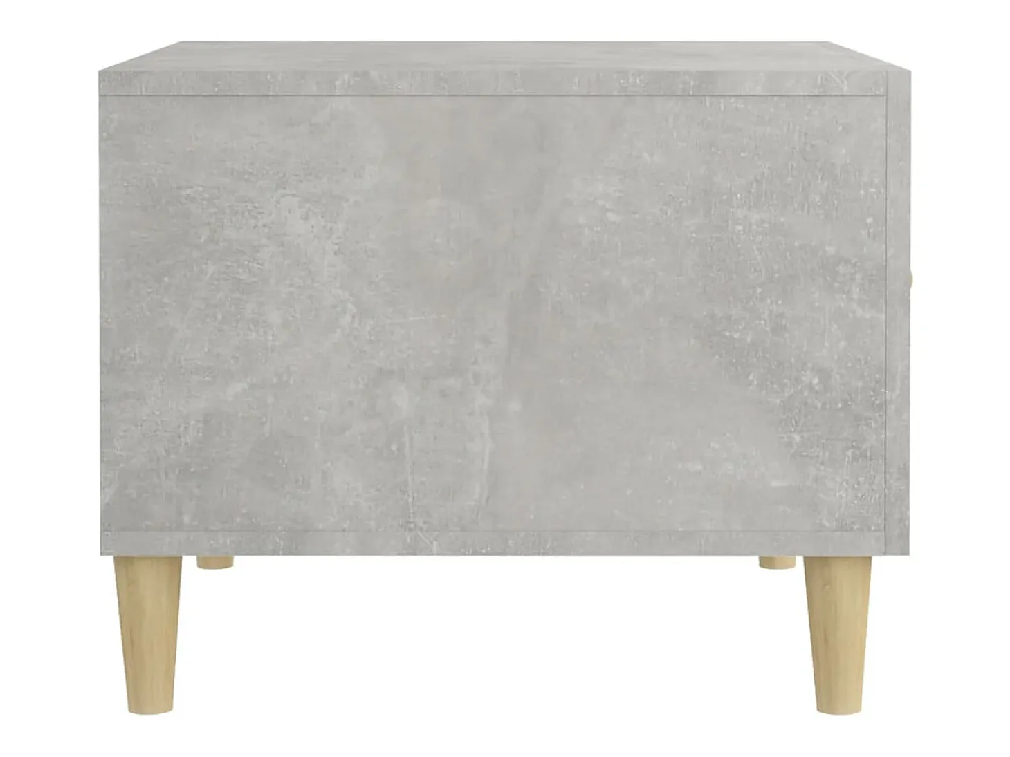 Mesa de centro madera contrachapada gris hormigón 50x50x40cm