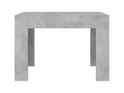 Mesa de centro madera contrachapada gris hormigón 50x50x35 cm ES42180