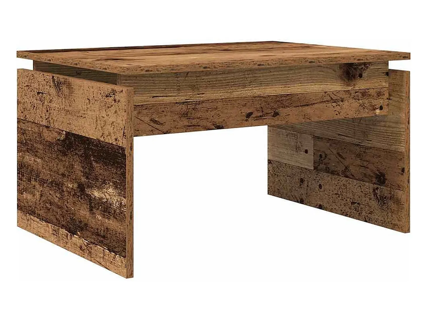 Mesa de centro madera contrachapada madera vieja 68x50x38 cm